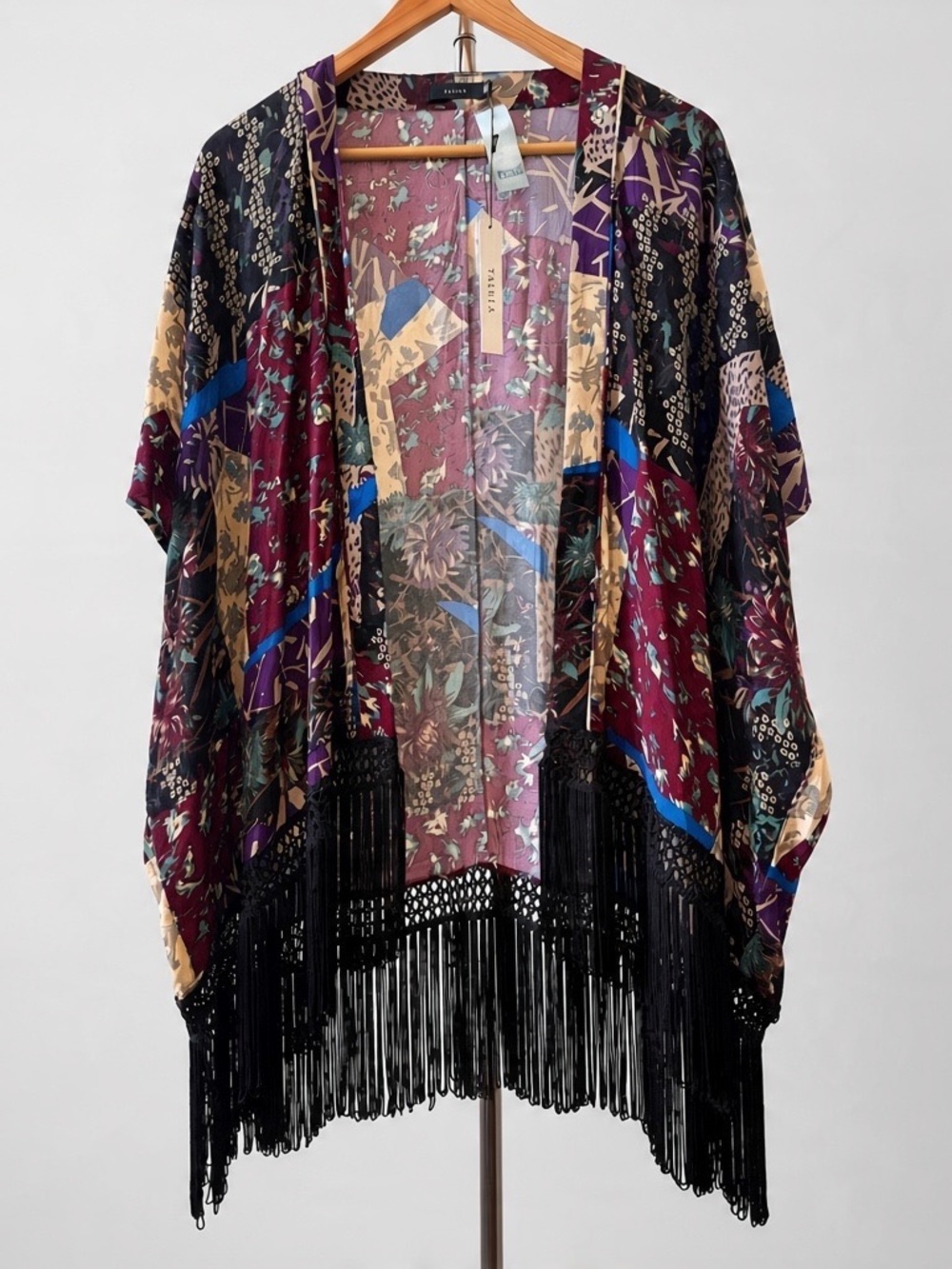 ARITZIA TALULA Fawkner Boho Kimono Duster with Fringe